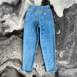 Vintage 90s Guess High Waisted Tapered Leg Jeans
